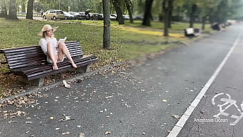 Preview 3 of 9 Xx - My wife is flashing her pussy to people in park. No panties in public.