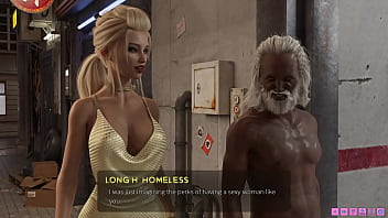 Preview 1 of Zarin Khan Xxx Sexy Video - Perseverance - hot blonde threesome with hobos - 3D game,  HD porn,  1080p