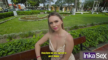 Preview 1 of Lesbian Broken Leg Cast - Rusa blanca es enga&ntilde_ada por tinder y termina siendo follada por joven desconocido - Emily Thorne