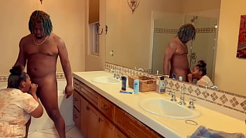 Preview 3 of Babysy Lk - Having Some Fun With My Big Booty Ebony Stepsister At The Pool She Gave Me Some Sloppy Head