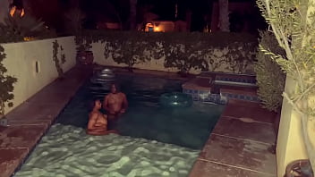 Preview 1 of Babysy Lk - Having Some Fun With My Big Booty Ebony Stepsister At The Pool She Gave Me Some Sloppy Head