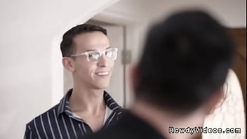 Preview 2 of Dad Law Mom And Son - Gay politican anal fucks voter in open house