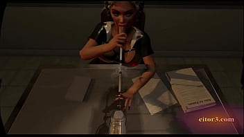 Preview 4 of Father A Daughter Sex - Citor3 3D VR Game blonde latex nurse sucks cum through urethra probe