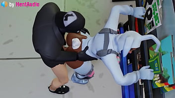 Preview 2 of Mom Bb Son - Henchman fucks Bunny Brawler vagina in standing doggystyle (Fortnite 3d animation)