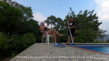 Preview 2 of Janeoying Orgasm - Flirt with the pool boy to have sex