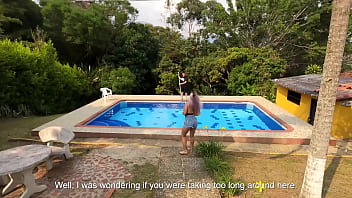 Preview 1 of Janeoying Orgasm - Flirt with the pool boy to have sex