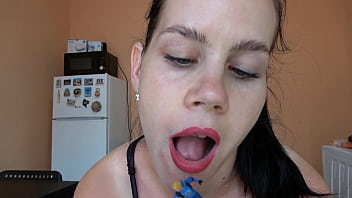 Preview 4 of Queensnake Pussy Whipping - Sexy Giantess Anna plays with a tiny man 4K