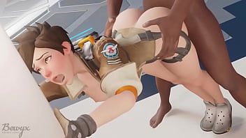 Preview 3 of Goddess 26 - Tracer siendo follada por detr&aacute_s