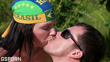 Preview 1 of Tow Sweet Anal - Fucking sexy brunette girl in the brazilian garden