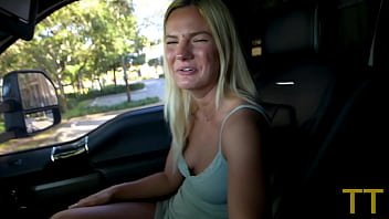 Preview 2 of Niw Hd Sexvidio - SEXY 20 Year Old Blonde Cheats on Her Boyfriend in Parking Lot - Lacy Tate TT S1E18