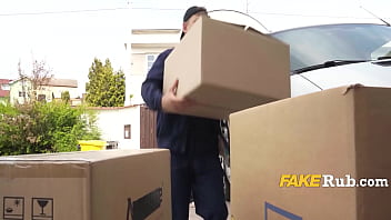 Preview 1 of Sxe Vdo Odai - Ass Fucking European Hottie In Container Truck