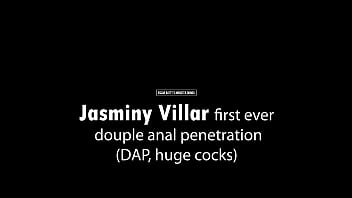 Preview 1 of Kitchen Mom Son Porn - Jasminy Villar first ever double anal penetration (DAP,  DP,  DAPbreakin,  monster cocks,  anal,  gapes,  ATM,  ATP) OB187