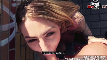 Preview 2 of Sexy Hot - &Ouml_ffentlicher Sex an berlin Autobahn mit deutscher Tattoo schlampe