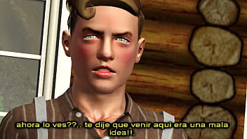 Preview 2 of Oiled Elsa - YAOI  18 Sims 3 corazones criminales capitulo 10