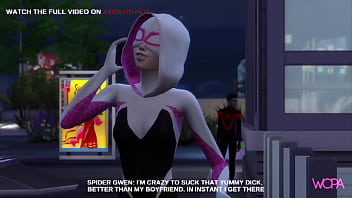 Preview 2 of Kagney Karter My Son - [TRAILER] SPIDER GWEN BETRAYING SPIDER-MAN - HE FOLLOWS AND SPYS