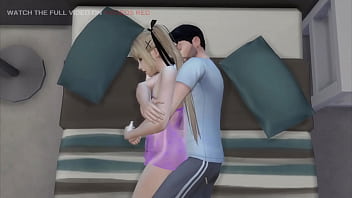 Preview 3 of Beeg Cotie Gil - LITTLE BLONDE CHATTING HUSBAND WITH RED HEADED LUMBERS NEIGHBORHOOD