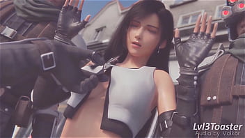 Preview 2 of Asianvsbig Cock - Tifa Strip Search (AI Enhanced)
