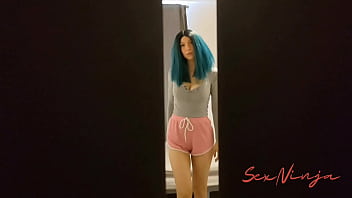 Preview 2 of Napli Sxs - I Wanted to Prank my Step-Sister while Hiding In the Closet but She Starts Masturbating