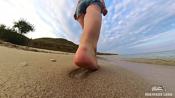 Preview 2 of 80 Year Old Mother In Law - Follow My Sand Footprints Along The Summer Seashore