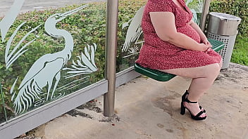 Preview 1 of Megumi Shin - The stranger at the bus stop asked me to lift up my dress &amp_ show him my pussy,  but I told him no,  then went home with him