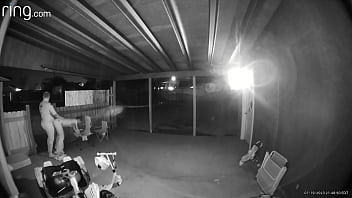 Preview 4 of Bam Vision Anal - Wife sucks and fucks on ring camera while gate opens and she gets fucked from the back for anyone to watch