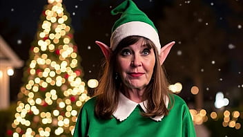 Preview 4 of Morning Sexiese Wife - Granny Carmen Claus: My Fun Holiday Tryst Dulling &amp_ Creampie!