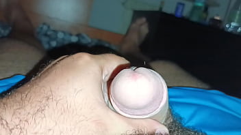 Preview 2 of Black Mom Jacks Off Son - Big cock