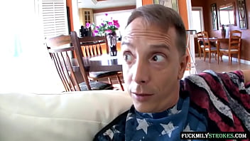 Preview 1 of Ames Augustus - Horny stepdaughter sucks her stepdad&#039_s cock until it&#039_s so hard that she sits on it so her butt cheeks bounce off her legs and all her cum spurts out.