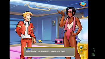 Preview 2 of Spank And Wank - Space Rescue ep 31 - Personal na Academia por um Dia