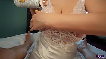 Preview 2 of Hindi Xxxxxbf - Natural BUSTY BABE shows her MAGIC SKILLS | LilyKoti