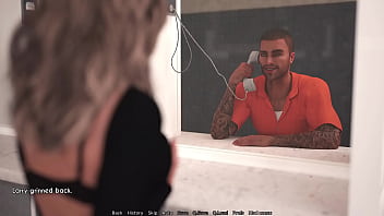 Preview 2 of Www Sunny Loney Xxxcom - A Wife And StepMother (AWAM) #18b - Visiting Prisoner - 3D game,  HD porn,  1080p