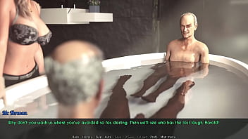 Preview 3 of Married Dress - A Wife And StepMother (AWAM) #19b - Washing old Gents - 3D game,  HD porn,  1080p