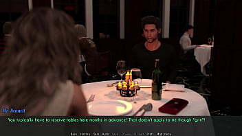 Preview 1 of Aamireka College Sex - A Wife And StepMother (AWAM) #11 - Dinner  with Bennett - Porn games,  Adult games,  3d game
