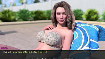 Preview 1 of Nathani Gomez - A Wife And StepMother (AWAM) #4 - Mowing the Lawn - Porn games,  Adult games,  3d game