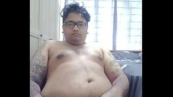Preview 4 of Lancap Sampai Bancut Dalam Mulut - Vaibhav Jerks Off Naked Whilst Sitting On A Black Office Chair In A Bedroom