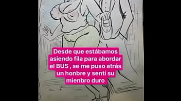 Preview 1 of Fair Dinkum Handjob - MariFer,  sufre un al subir al bus ppor no ponerse brasier