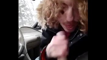 Preview 2 of Lesbian Forced Eat Creamy Pussy - quickie suck in the car with 21yo buddy