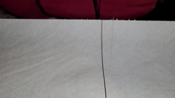 Preview 3 of Tetona Dando Masaje - Teasing my tied up dick,  making myself drip and cum