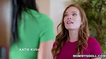 Preview 1 of Mature Woman Tubes - Katie Kush gets a very surprising gift from Las Vegas from Reagan Foxx.