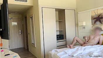 Preview 1 of Coven 2 - PUBLIC DICK FLASH. I pull out my dick in front of a hotel maid and she agreed to jerk me off.