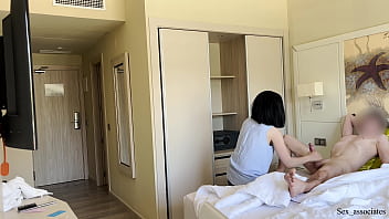 Preview 4 of Coven 2 - PUBLIC DICK FLASH. I pull out my dick in front of a hotel maid and she agreed to jerk me off.