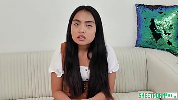 Preview 1 of In The Frint - Luna Mills New Asian Showing off Her Talents