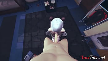 Preview 2 of Dog Fucky Girl - Yaoi Femboy Ian Blowjob and threesome