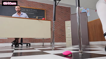 Preview 2 of Jabardasti Kissing Sex - Clout Chasing Slut Gets Caught Playing With Her Pussy In Detention