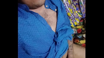 Preview 3 of Www Xkx Com - Vaibhav Jerks Off His Fat Cock &amp_ Cums On His Bed Whilst Wearing A Blue Kurta