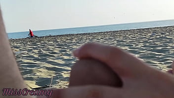 Preview 1 of Deshi Chudai Hindi - EXTREME Public Exhibitionist Handjob,  clothed people walking by - MissCreamy