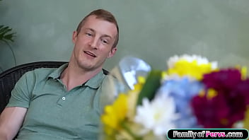 Preview 1 of Anya Beach - Familyofpervs.com - Stepson and bff fuck his busty stepmom