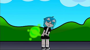 Preview 4 of Sanileoni Sex Nd - Una animaci&oacute_n corta tir&aacute_ndose P2 chica pelo Azul Cian