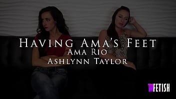 Preview 1 of Free Sleeping Kidnap Sex - Ama Rio &amp_ Ashlynn Taylor - &quot_Having Ama&#039_s Feet&quot_ Bound Lesbian Sock &amp_ Foot Worship
