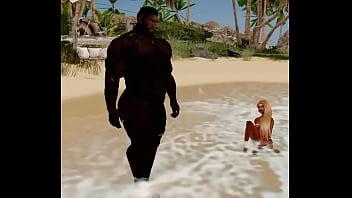 Preview 2 of Land Chut Xnxx Photos - mega hunk duane brown gets beachside bj
